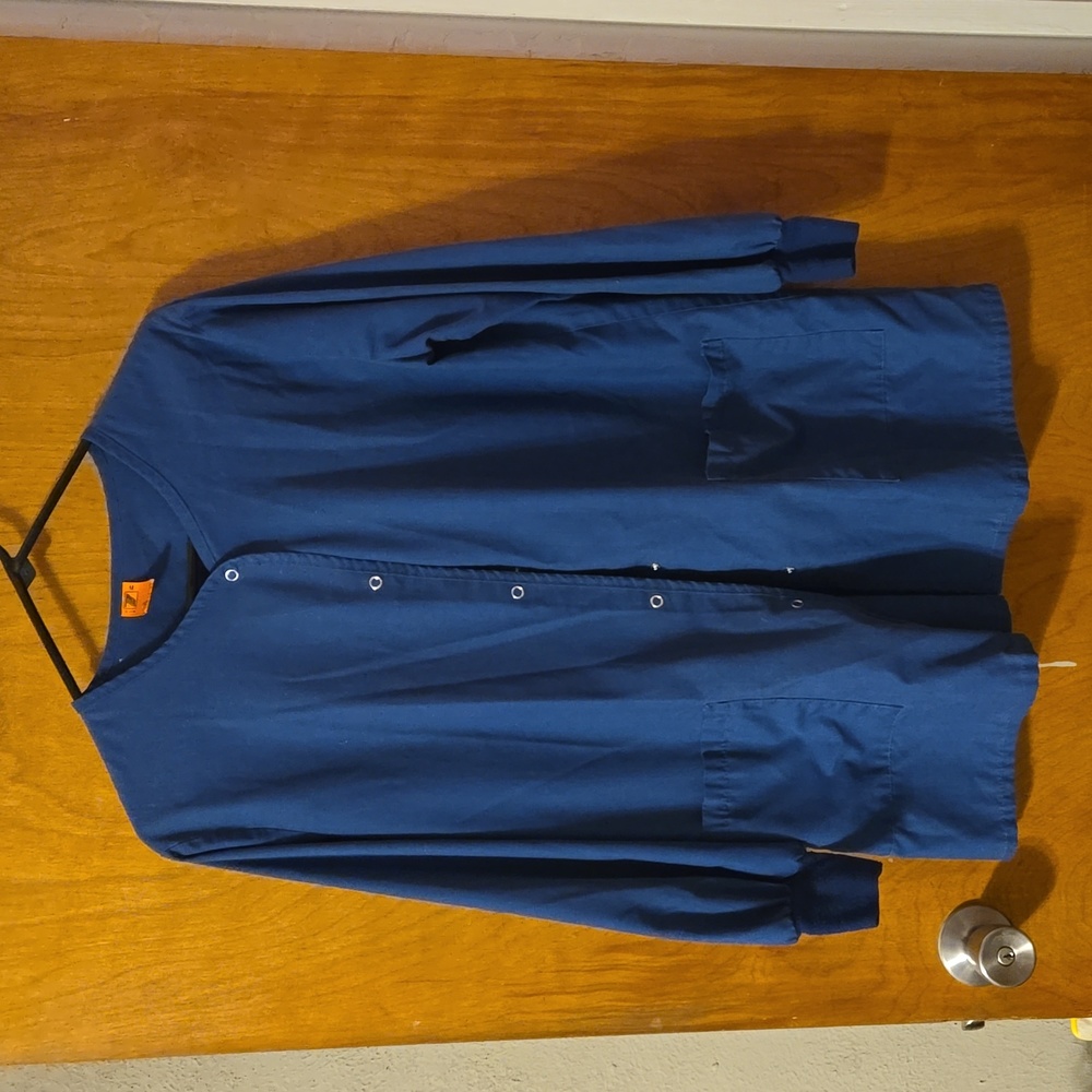 Vintage Navy Blue Scrubs Jacket Size Medium: B